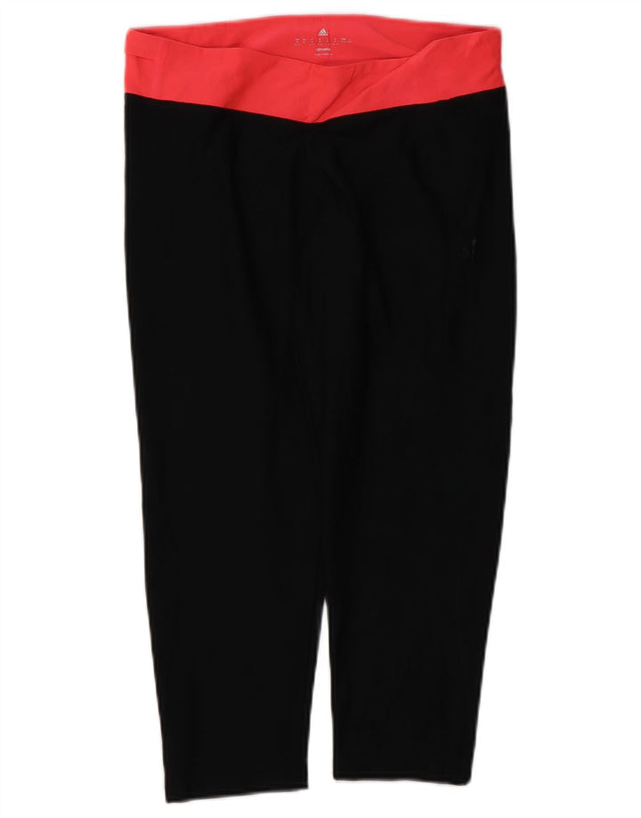 Женские леггинсы Adidas Climalite UK 12/14, средний черный полиэстер