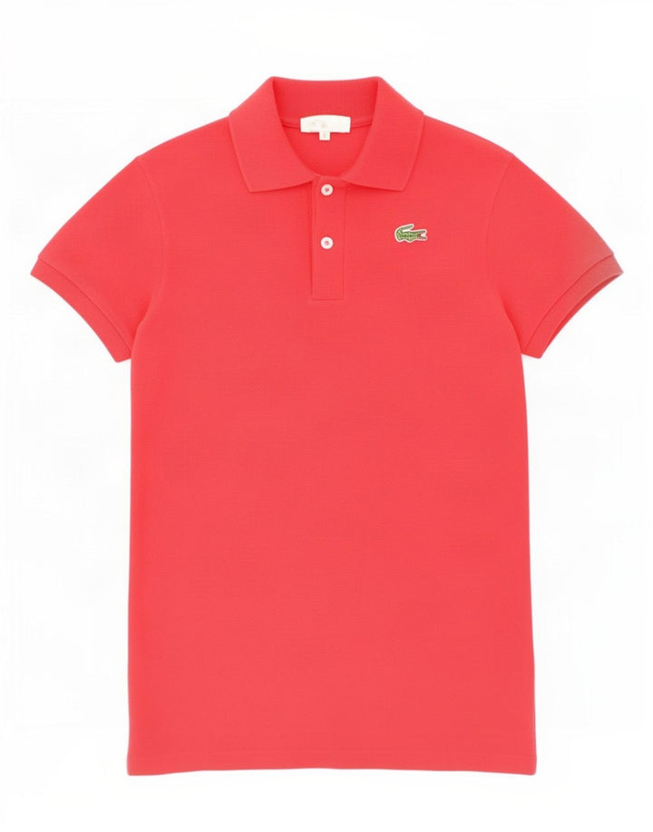 Рубашка-поло Lacoste для мальчиков 13-14 лет, красная, хлопковая