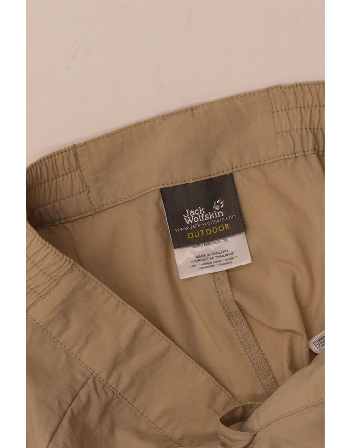 Женские шорты карго Jack Wolfskin UK 10/12, маленькие W29, бежевый полиамид
