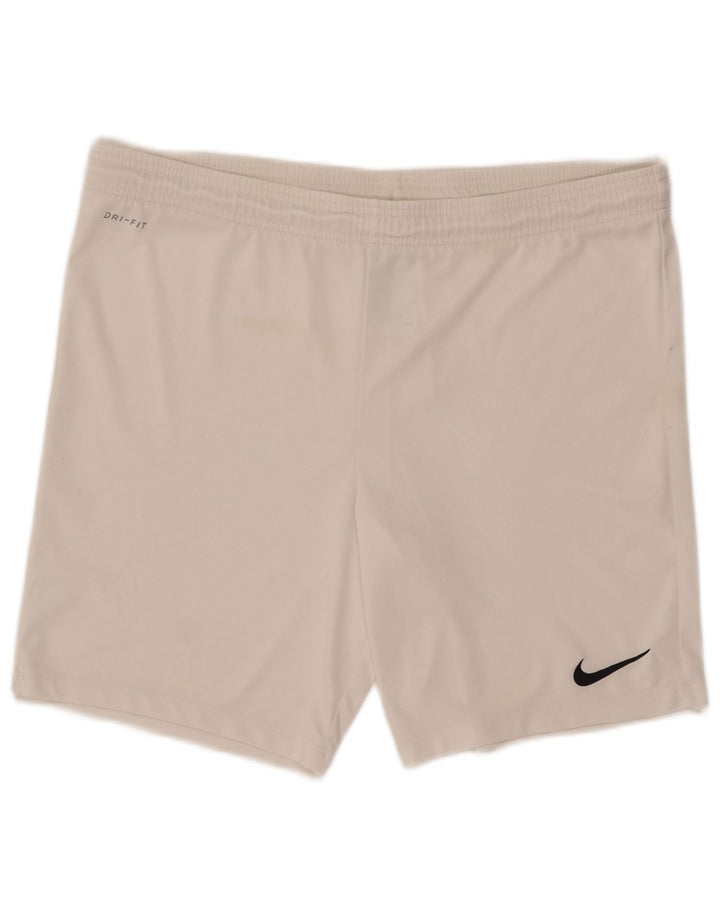 Мужские спортивные шорты Nike Dri Fit, большие белые, полиэстер