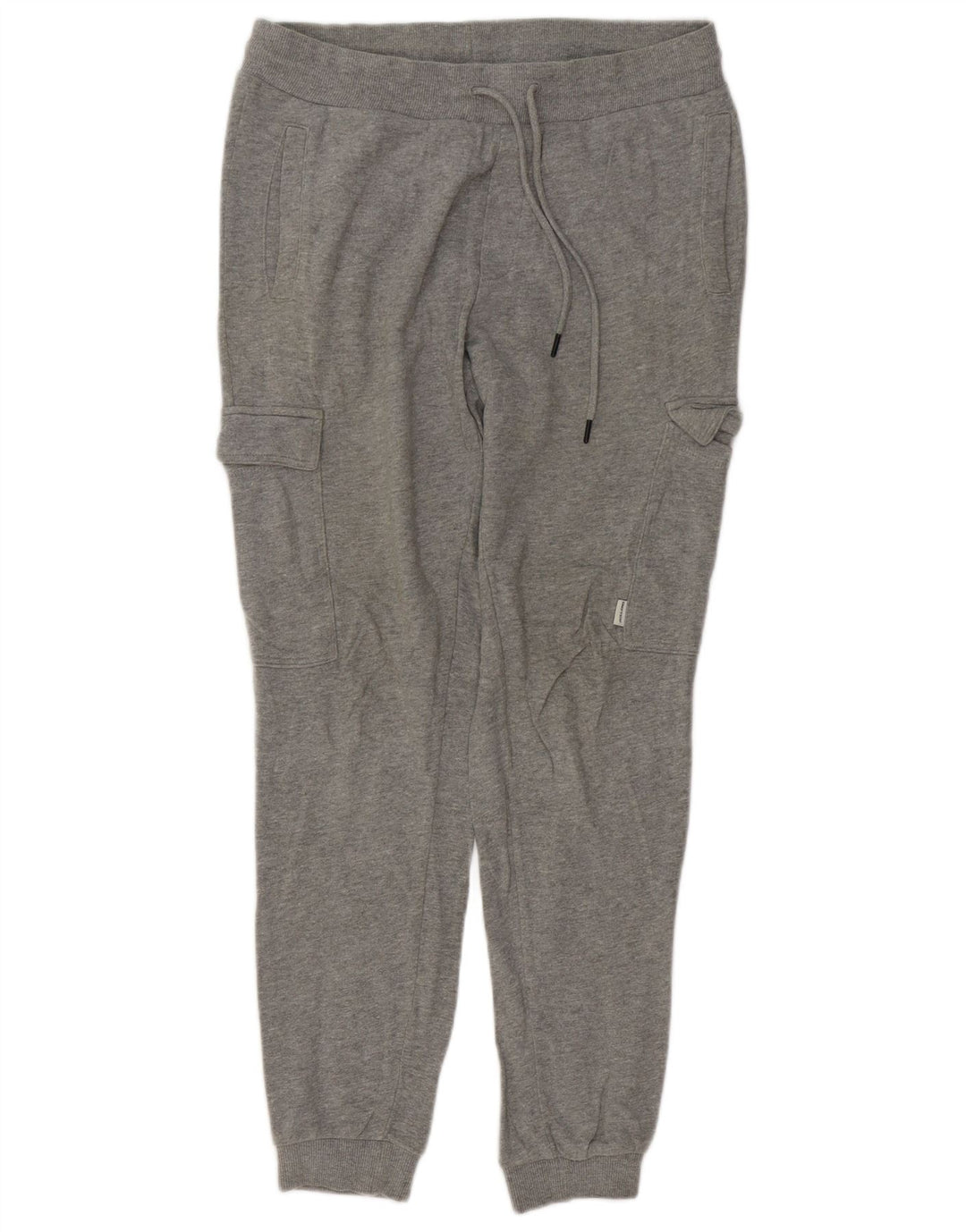 Мужские спортивные брюки-карго JACK & JONES, джоггеры среднего серого цвета, хлопок