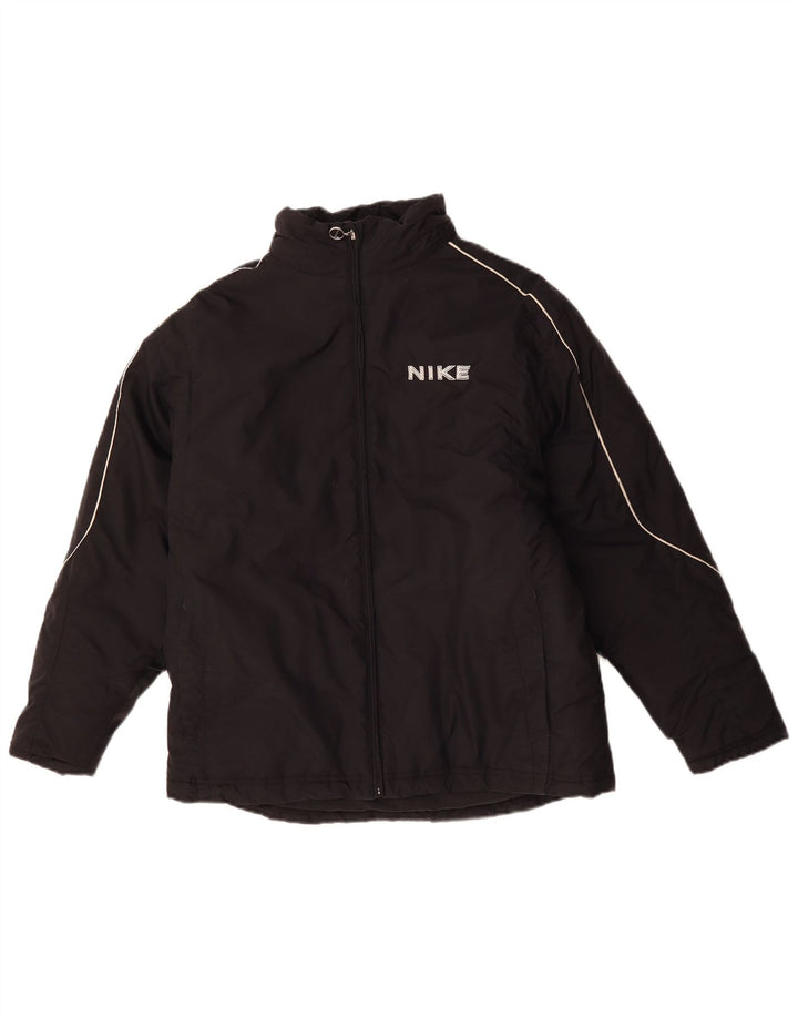 Утепленная куртка Nike для мальчиков с графическим рисунком 13–14 лет XL, черный полиэстер