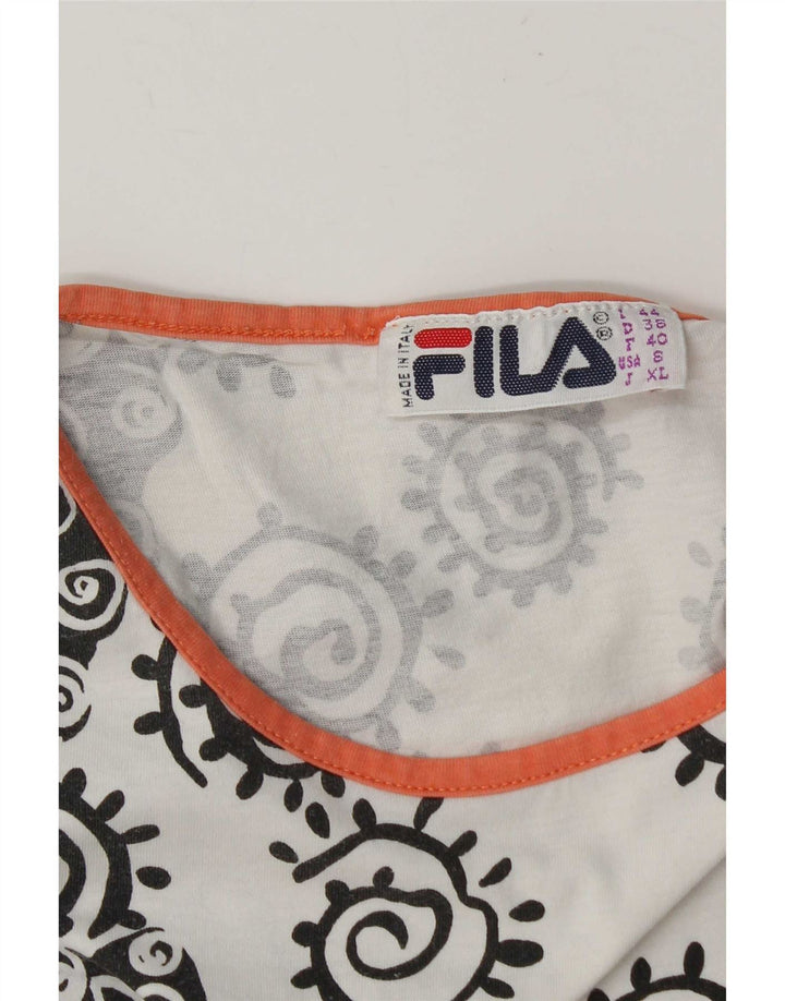 Женская футболка Fila Top IT 44 Medium White Paisley