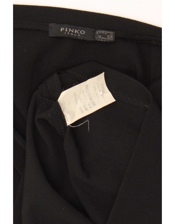 Женская мини-юбка Pinko UK 12 Medium W30, черный полиэстер
