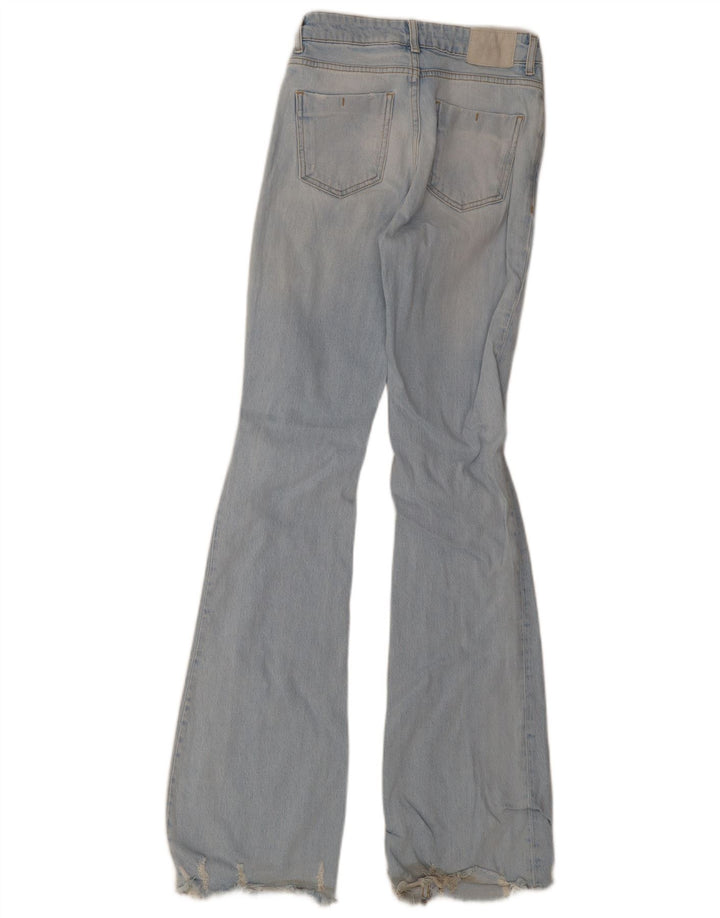 Женские высокие расклешенные джинсы Zara EU 34 2XS W24 L36 синие