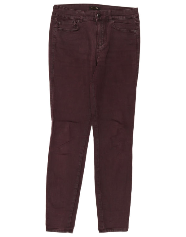 Женские джинсы скинни Massimo Dutti EU 38 Small W28 L30 Бордовые
