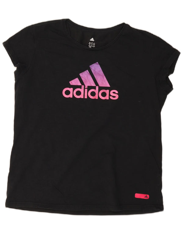 Женская футболка с рисунком Adidas Top UK 20/22 XL, черный хлопок
