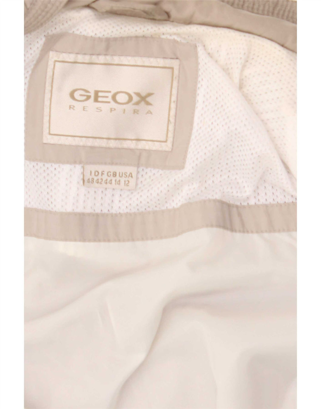 Женская куртка Geox Respira Utility UK 14, большая, бежевый, полиэстер