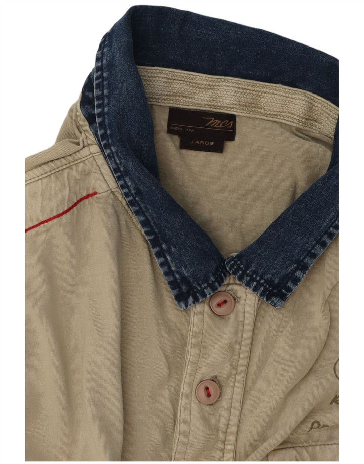 Мужская рубашка поло Marlboro Classics с рисунком, большая зеленая с цветными блоками