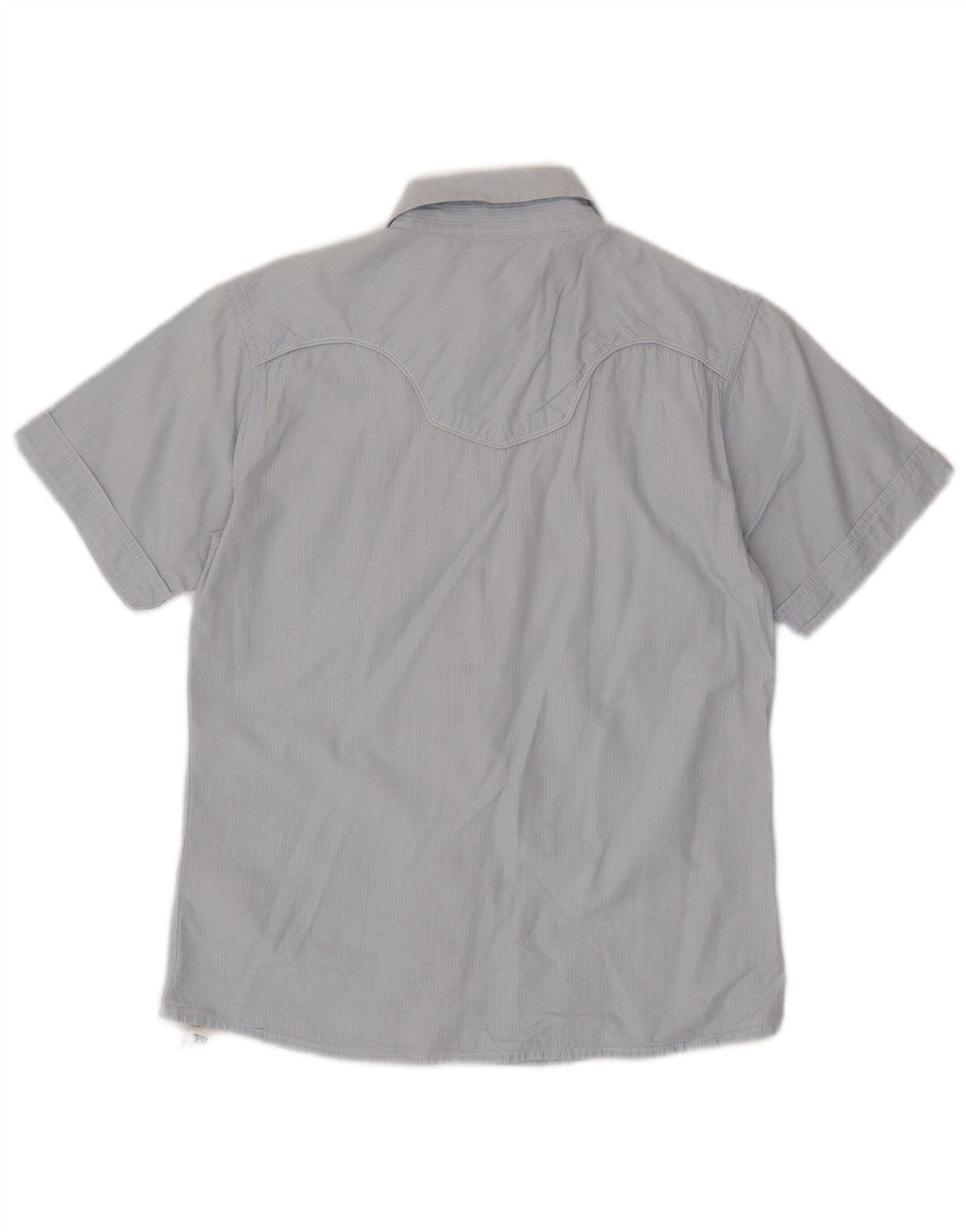 Рубашка с короткими рукавами Lee для мальчиков 13–14 лет, синяя хлопковая полоска в тонкую полоску