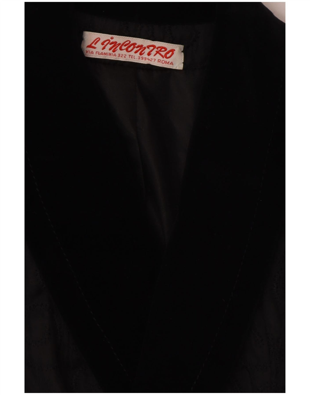 ВИНТАЖНЫЙ женский двубортный пиджак UK 14, средний черный с узором пейсли