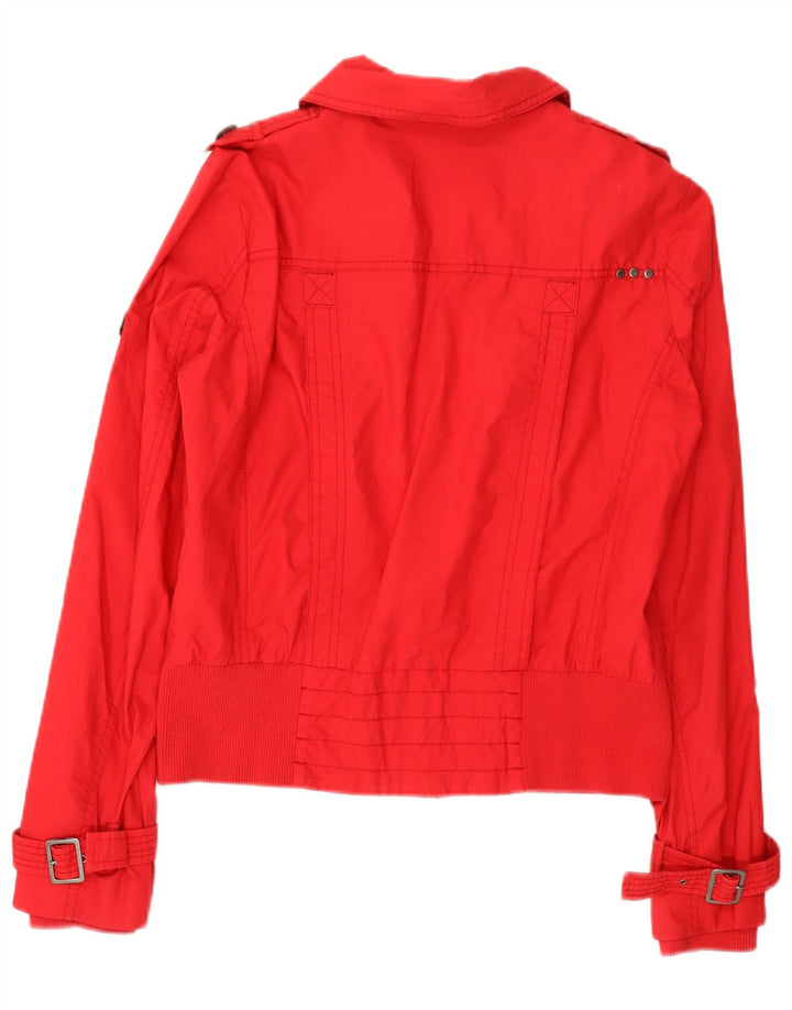 Женская куртка в стиле милитари Esprit UK 14, большая красная, хлопок
