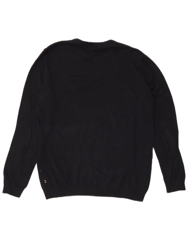 Мужской джемпер с круглым вырезом Jack & Jones, XL, темно-синий, хлопок