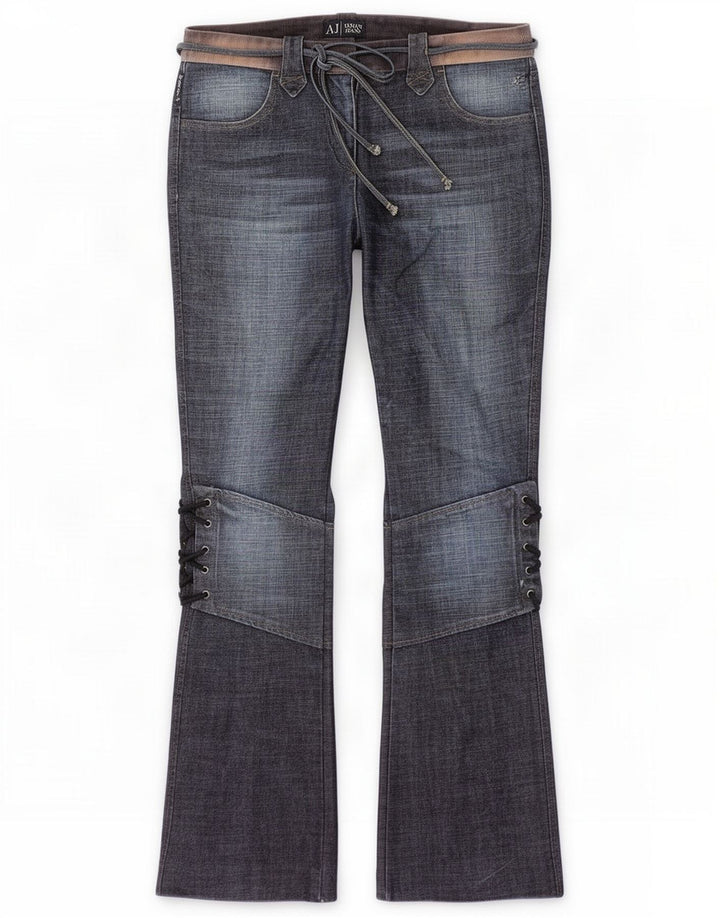 Armani Женские джинсы Bootcut UK 12 Medium W30 L31 Синий хлопок