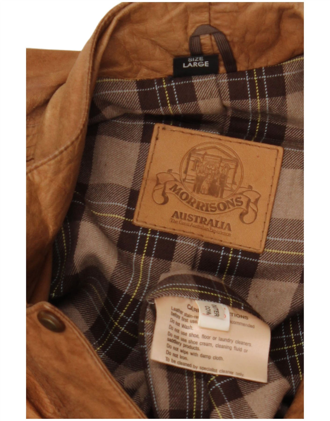 Женское кожаное пальто VINTAGE UK 16, большое, бежевое кожаное