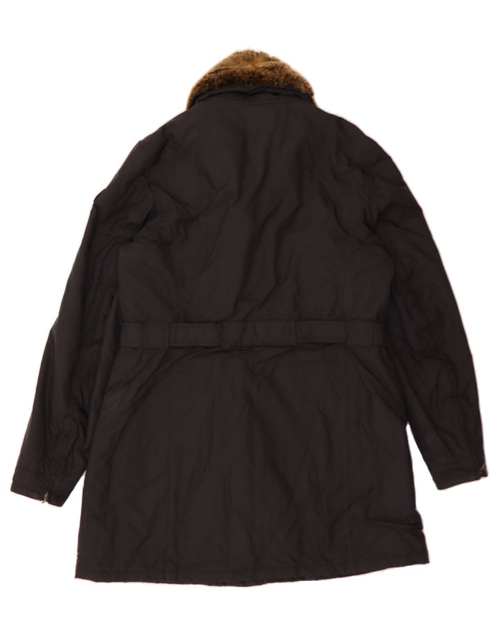 REFRIGIWEAR Womens Windbreaker Coat IT 50 XL Black Nylon Vintage Refrigiwear and Second-Hand Refrigiwear from Messina Hembry 