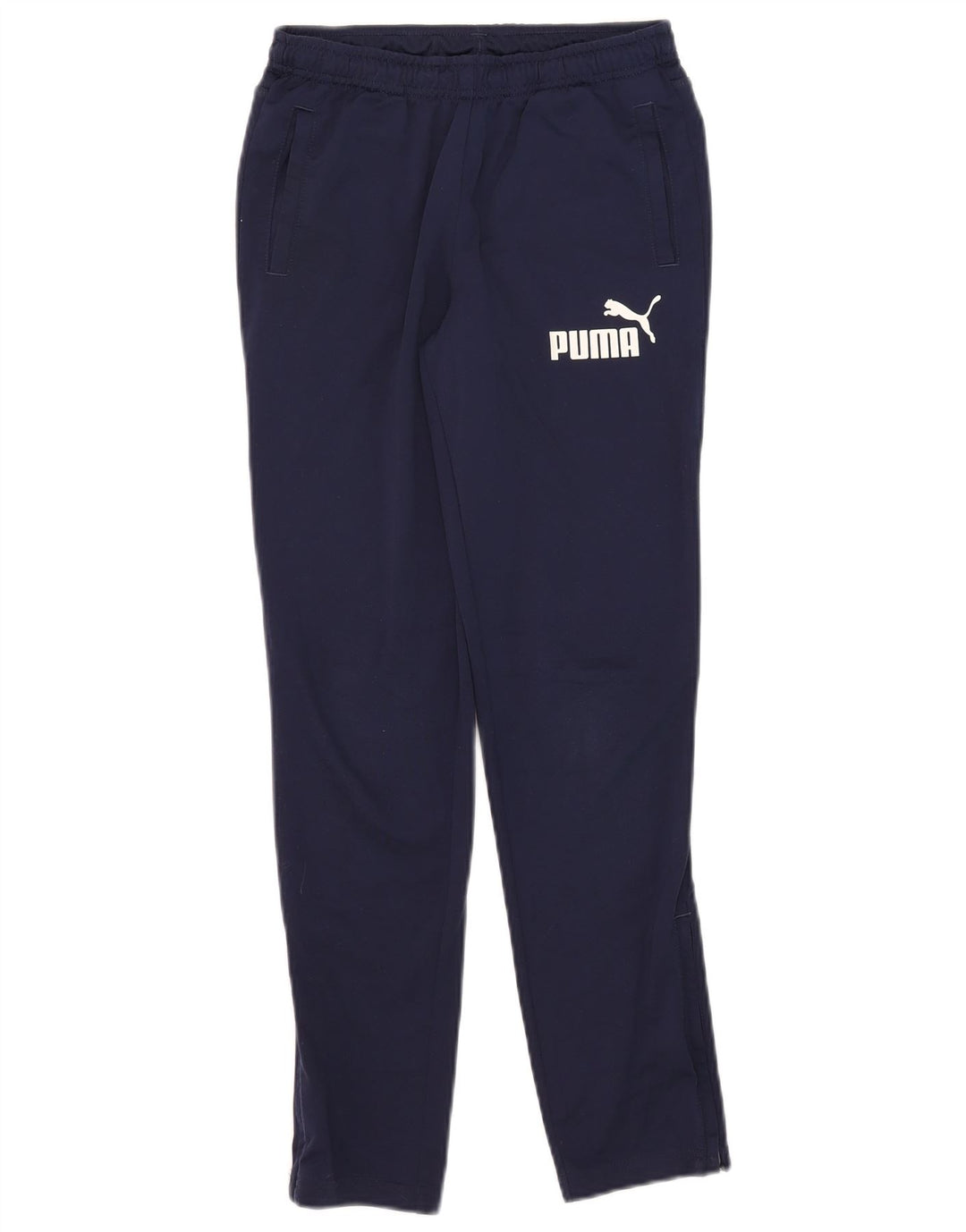 Спортивные брюки с графическим рисунком Puma для мальчиков 11–12 лет, темно-синий, полиэстер