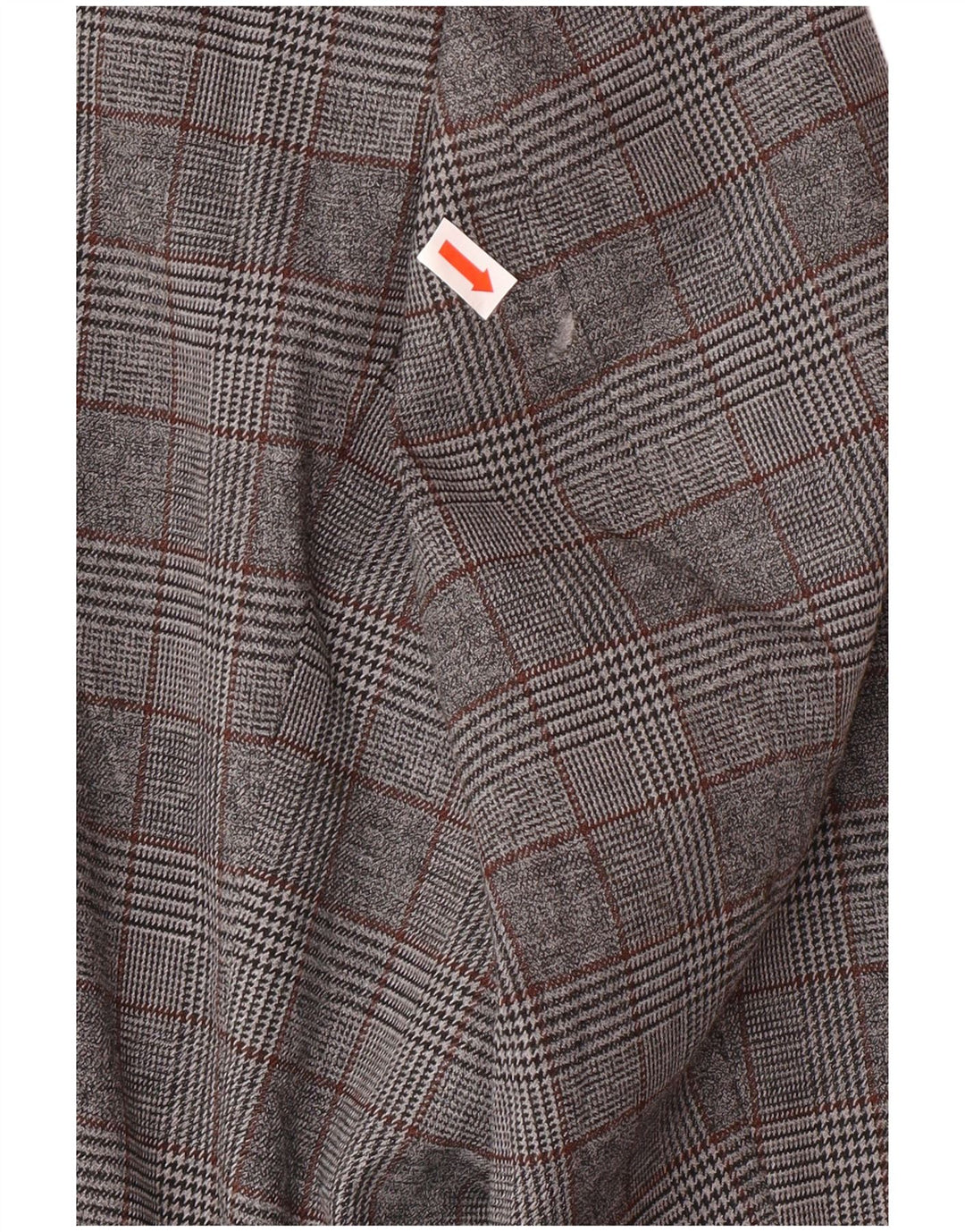 Мужской пиджак Marks & Spencer с 2 пуговицами, Великобритания 46, 3XL, серый полиэстер в клетку