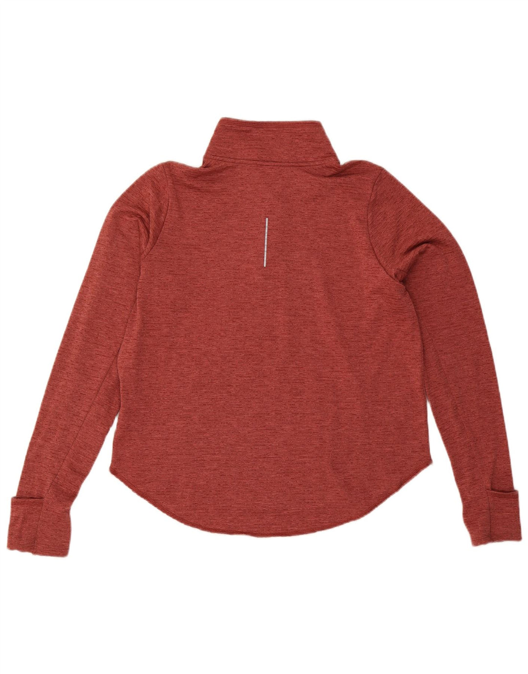 Женский спортивный костюм-пуловер с воротником на молнии Nike Dri Fit UK 16, большой красный в крапинку