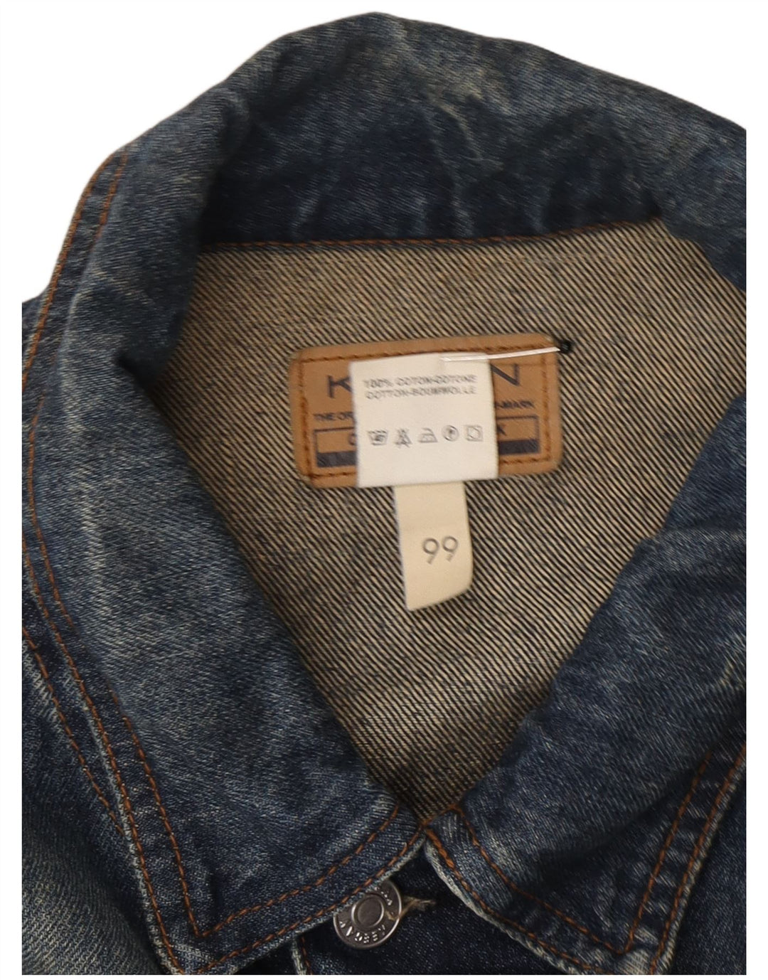 Мужская джинсовая куртка KEEGAN UK 42 XL, синяя, хлопок
