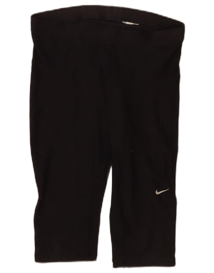Женские леггинсы-капри Nike UK 10-12, средний черный полиэстер