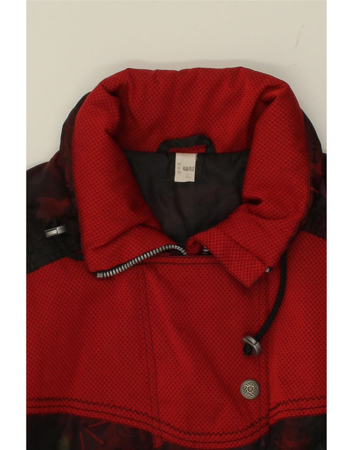 VINTAGE Womens Pullover Windbreaker Jacket EU 40/42 Large Red Colourblock Vintage Vintage and Second-Hand Vintage from Messina Hembry 