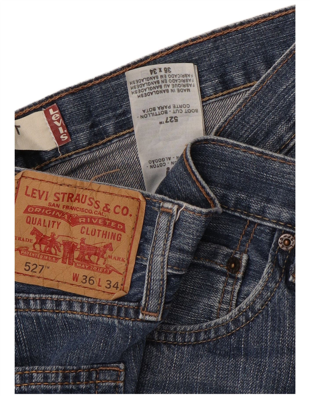 Женские джинсовые шорты LEVI'S 527 W36 XL Синие, хлопок