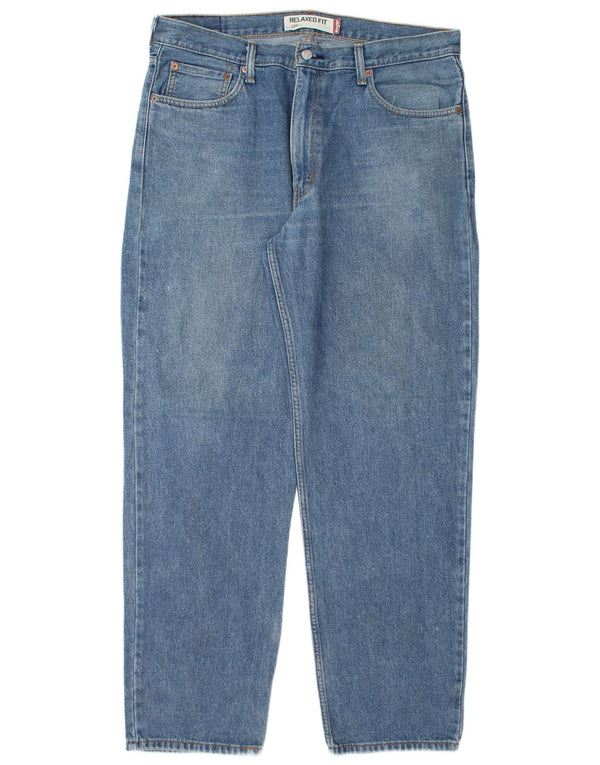 Мужские прямые джинсы LEVI'S 550 свободного кроя W36 L32 синие, хлопок