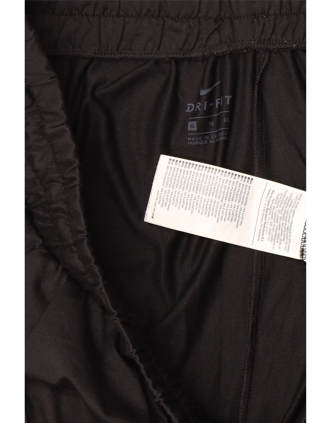 Мужские спортивные брюки NIKE Dri Fit XL, черный полиэстер