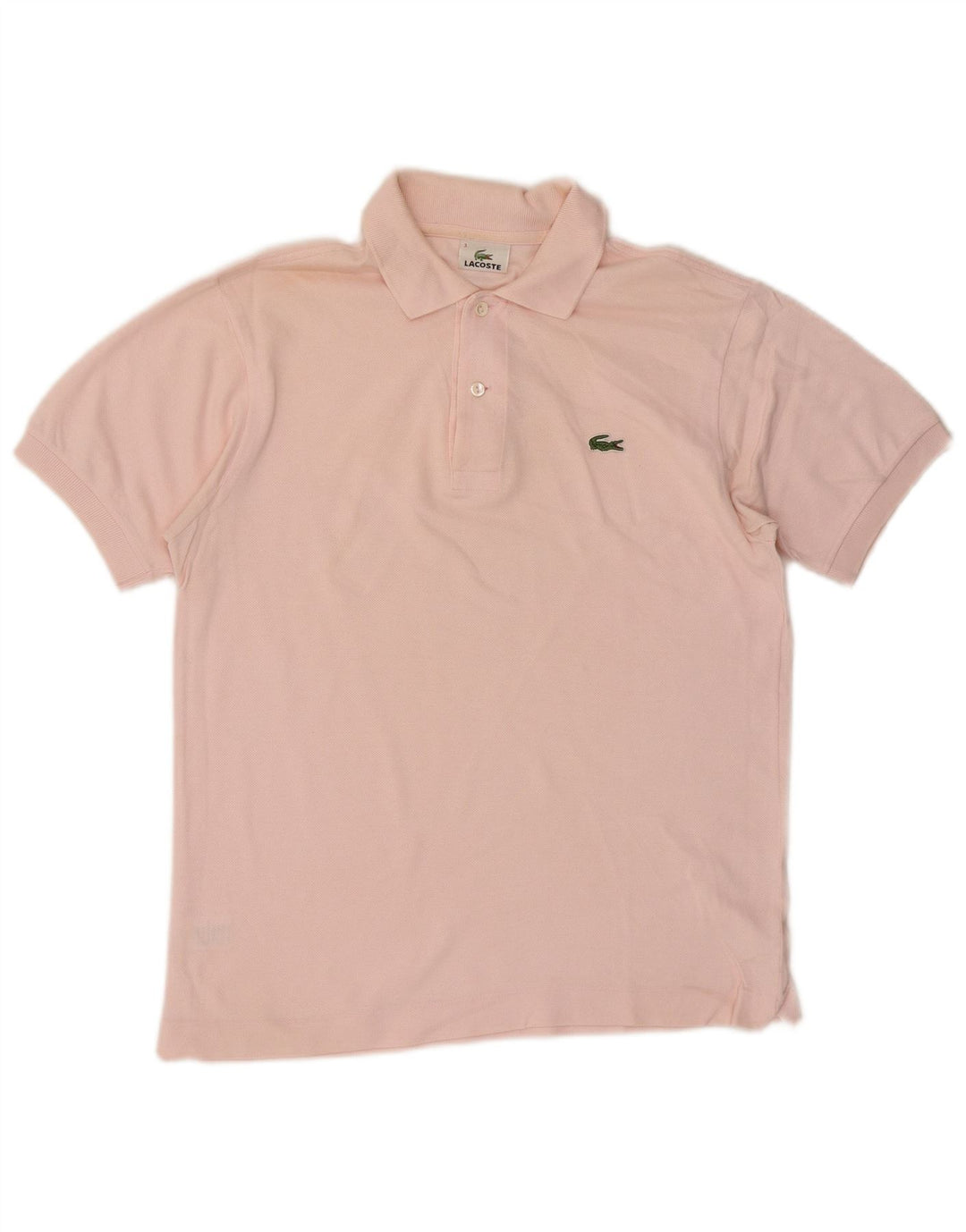 Мужская рубашка-поло Lacoste, размер 3, маленькая, розовая, хлопок