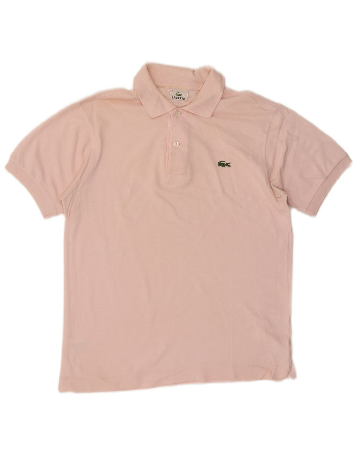 Мужская рубашка-поло Lacoste, размер 3, маленькая, розовая, хлопок