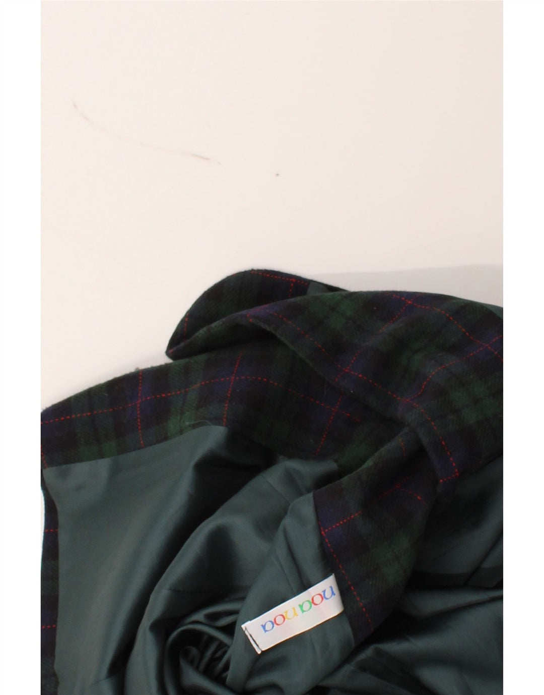 NOA NOA Womens 3 Button Blazer Jacket UK 14 Medium Green Check Vintage NOA NOA and Second-Hand NOA NOA from Messina Hembry 