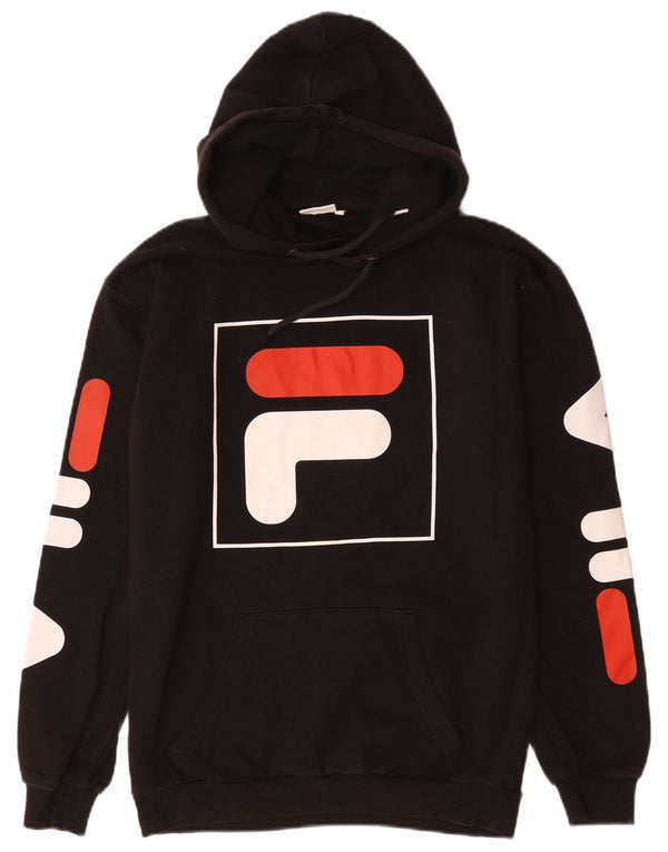 Мужской джемпер с капюшоном Fila XS, черный хлопок