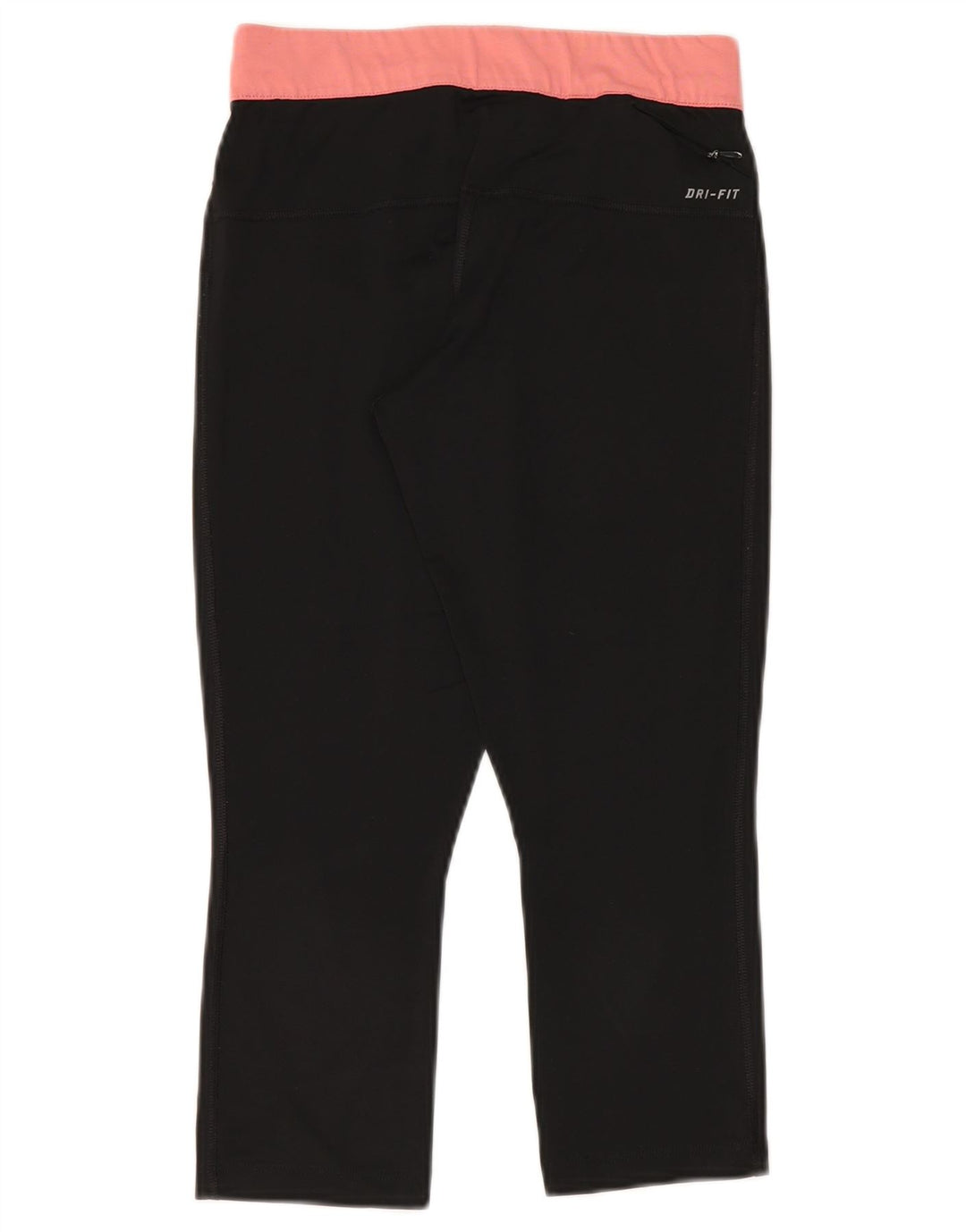 Женские леггинсы-капри Nike Dri Fit UK 10, маленькие черные из полиэстера