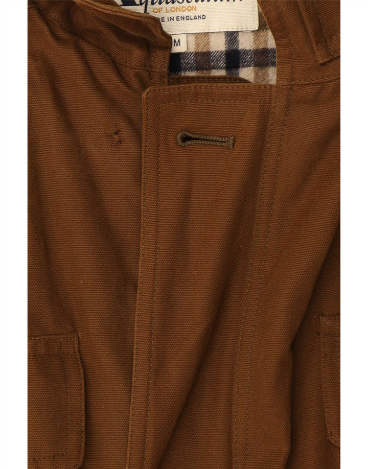 Мужская куртка Aquascutum UK 38, хлопковый средний коричневый цвет