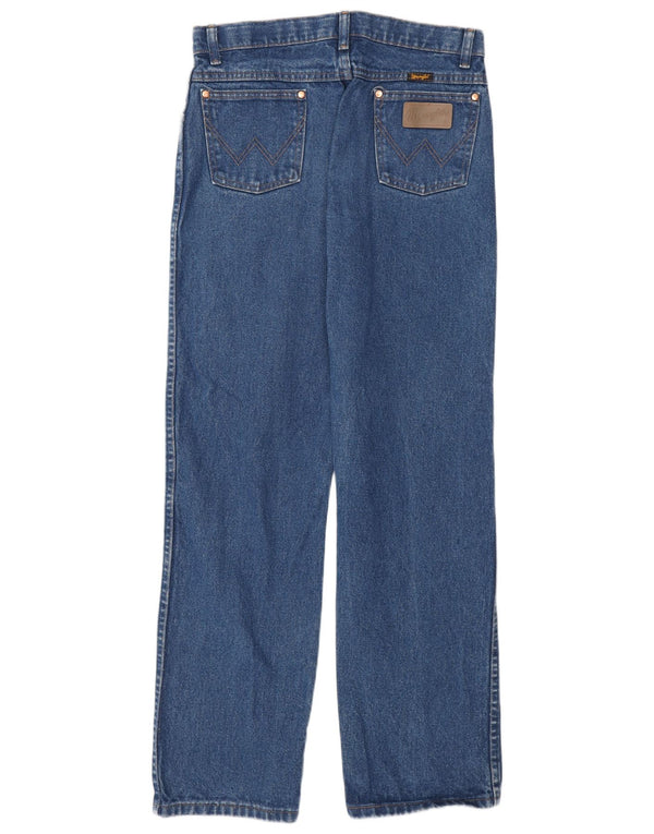 Прямые джинсы Wrangler для девочек 15–16 лет W30 L30, синий хлопок