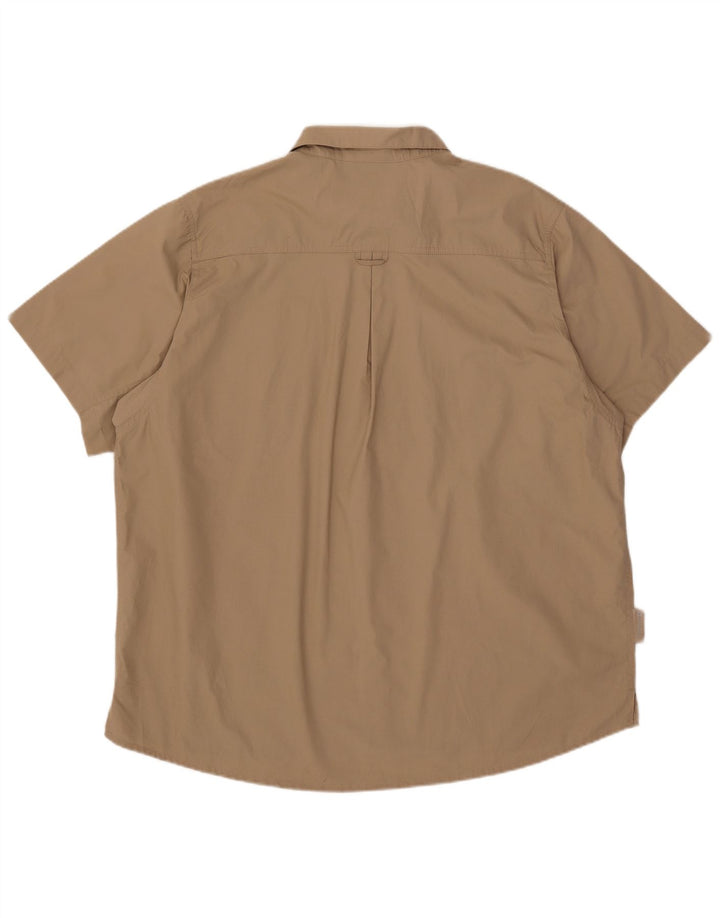 Мужская рубашка с коротким рукавом Mountain Warehouse 2XL, бежевый полиэстер
