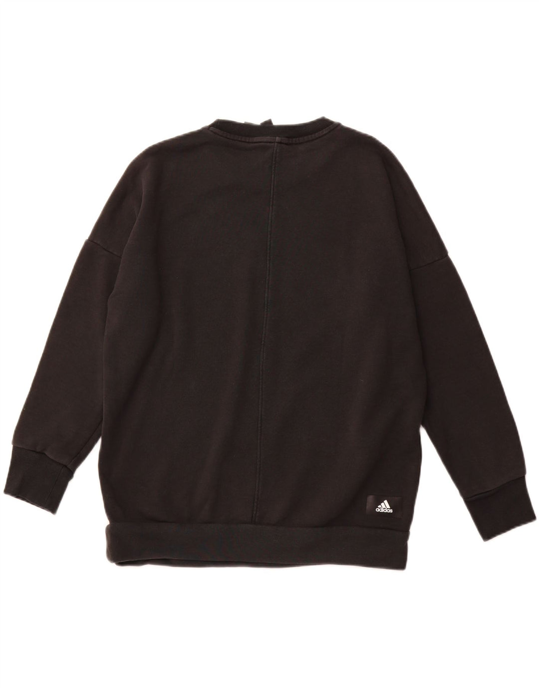 Женский джемпер большого размера ADIDAS Primegreen UK 8/10, маленький черный