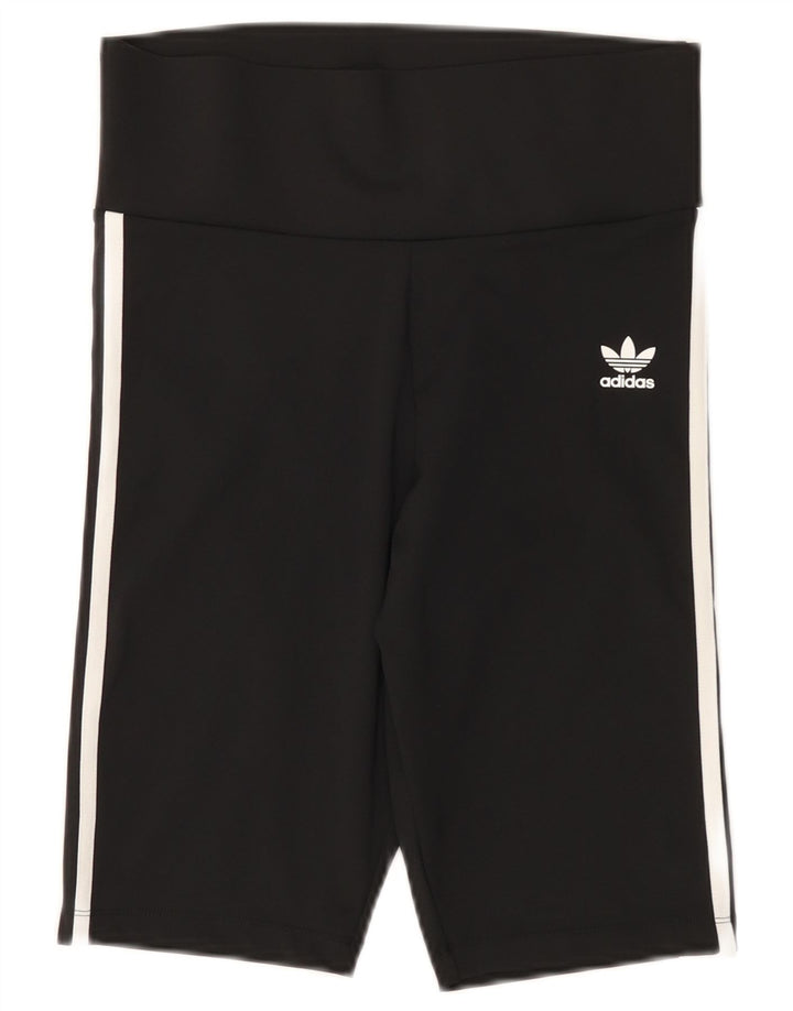 Женские спортивные шорты ADIDAS UK 12, средний черный, полиэстер