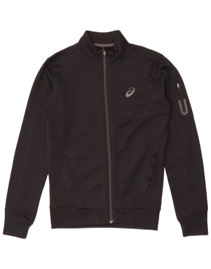 Мужской спортивный костюм Asics, верхняя куртка, маленький черный полиэстер