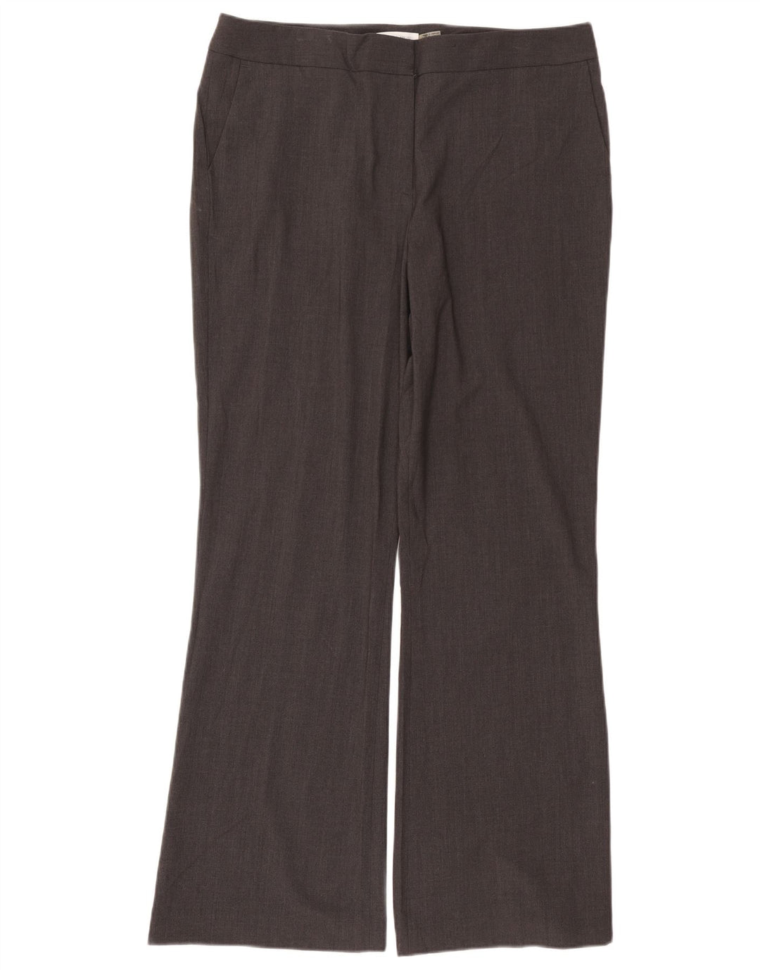 Женские брюки костюма Bootcut Calvin Klein США 16 XL W38 L32 серого цвета из полиэстера