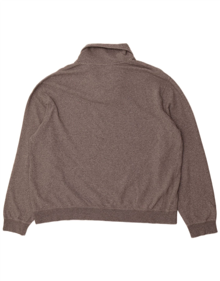 Orvis Мужской свитшот с воротником с отложным воротником, джемпер XL, серый хлопок