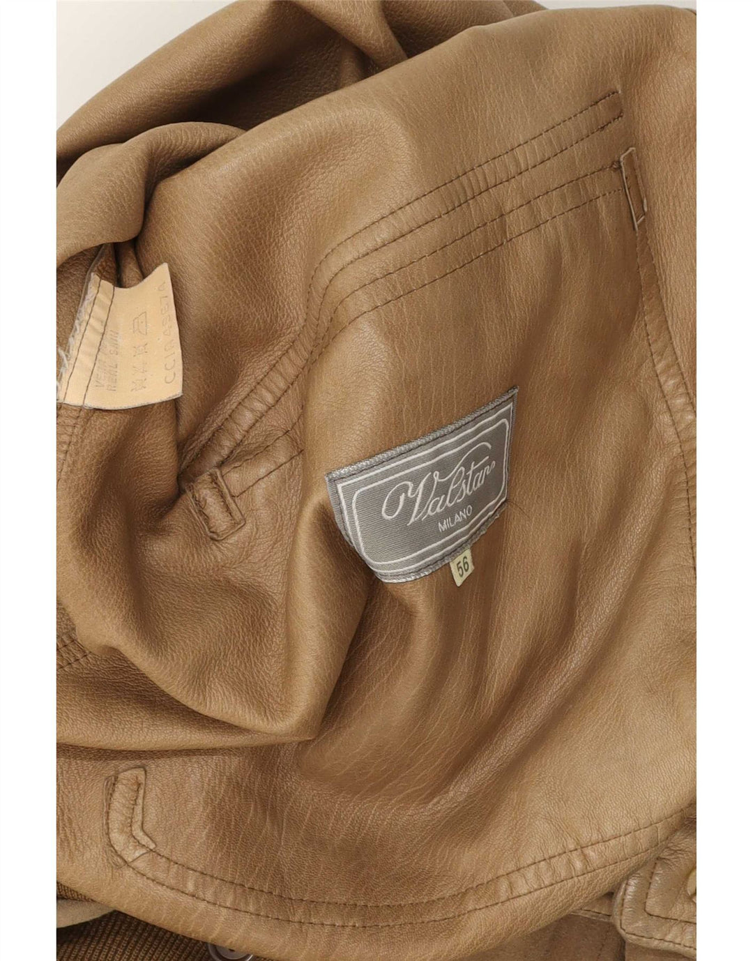 Куртка мужская кожаная Valstar IT 56 3XL Коричневая