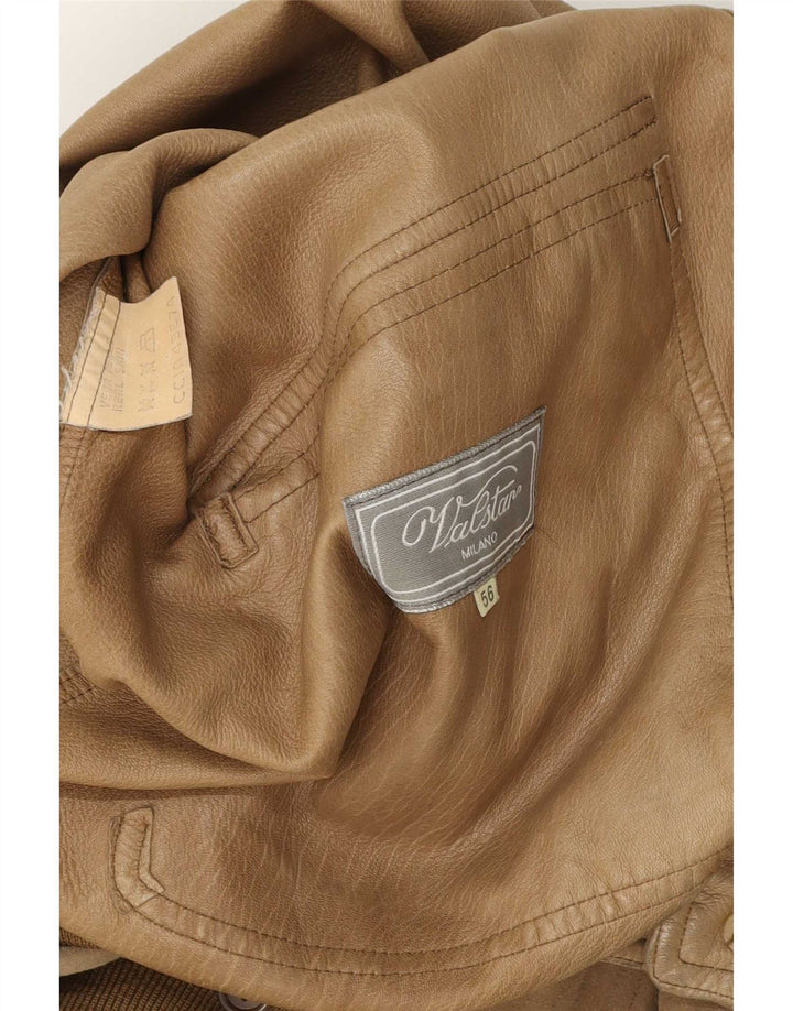Куртка мужская кожаная Valstar IT 56 3XL Коричневая