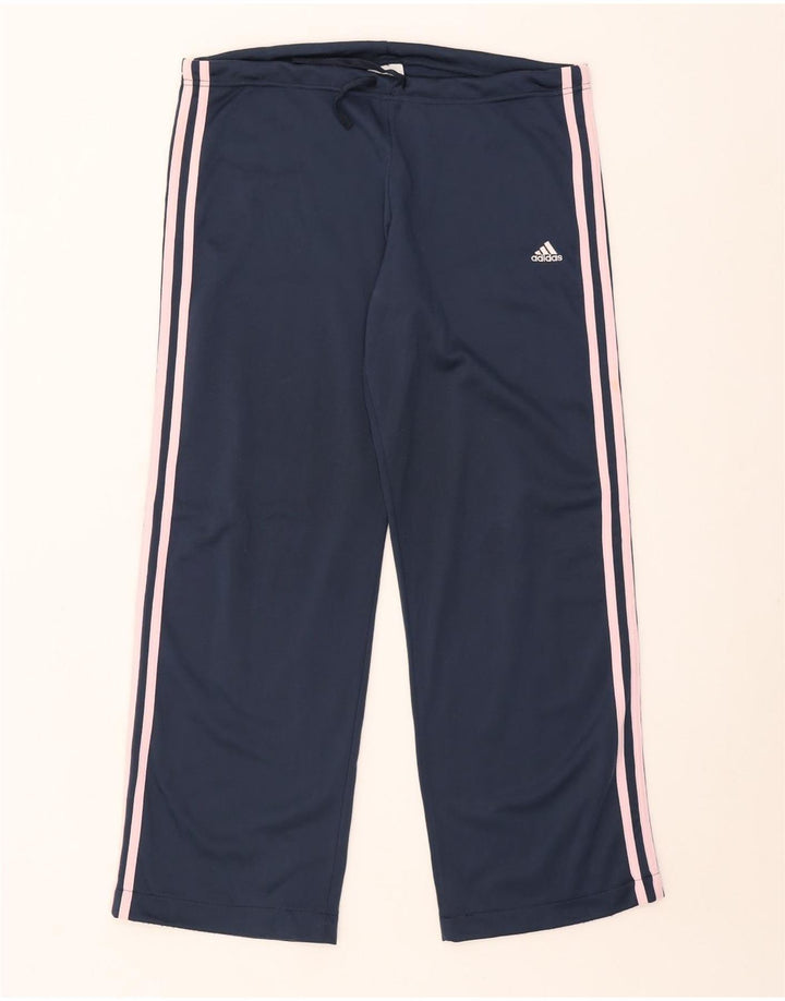 Мужские спортивные брюки Adidas, большие темно-синие, полиэстер