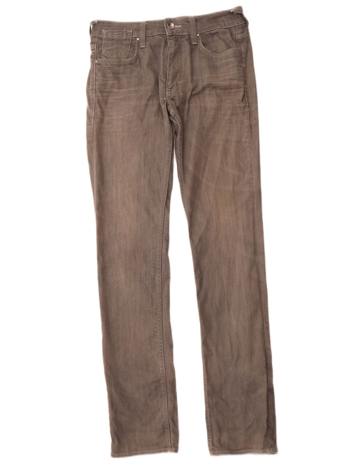 Мужские узкие прямые джинсы GAS W31 L34, серый хлопок