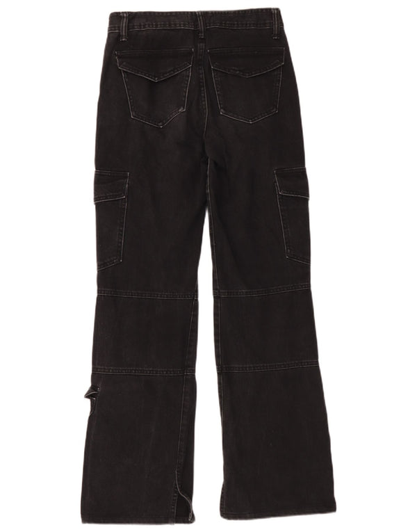 Женские свободные джинсы карго Zara EU 32 2XS W22 L30, черный хлопок