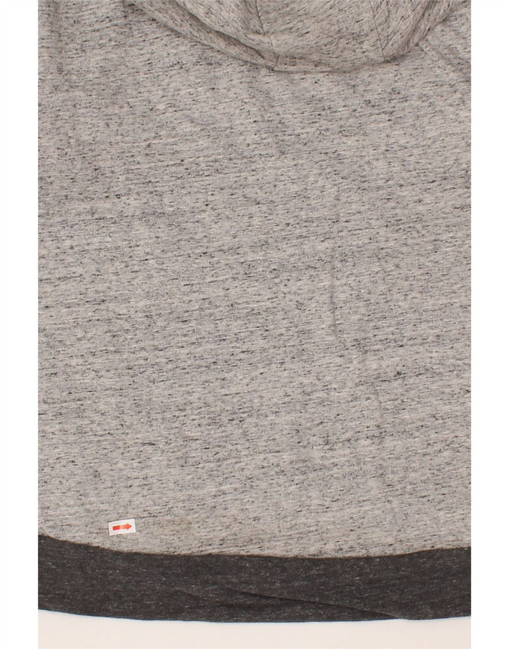 ADIDAS Womens Hoodie Jumper Small Grey Flecked Vintage Adidas and Second-Hand Adidas from Messina Hembry 