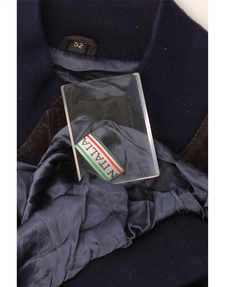 Мужской замшевый бомбер VINTAGE IT 52 XL Фиолетовый