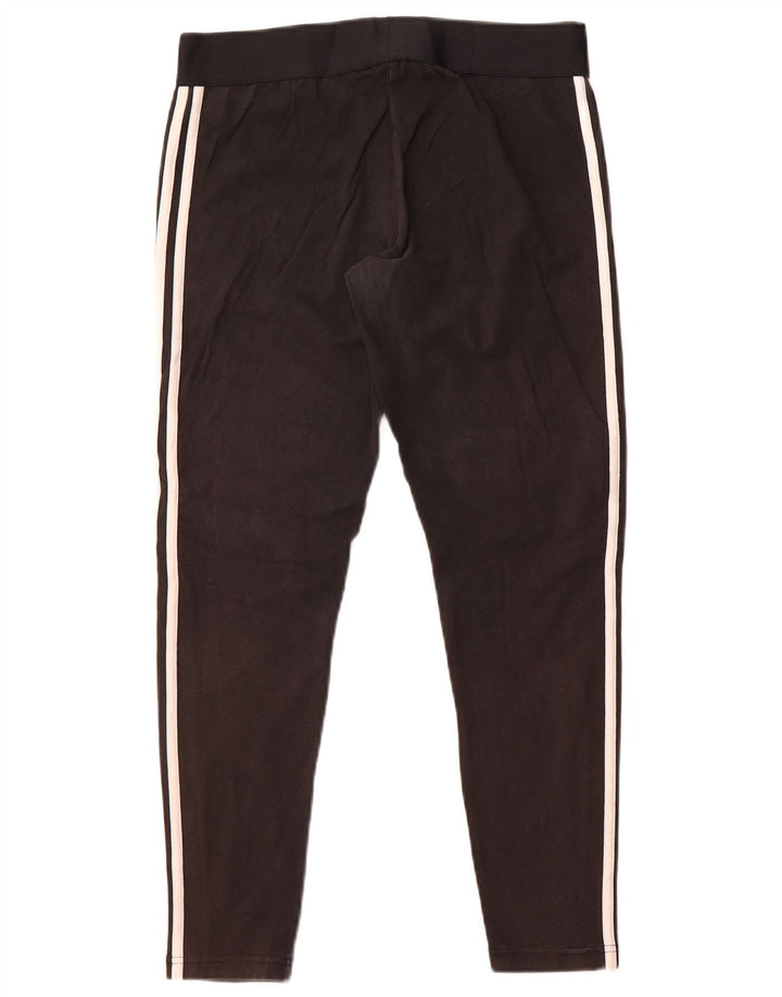 Женские леггинсы Adidas UK 16/18, большие черные хлопковые